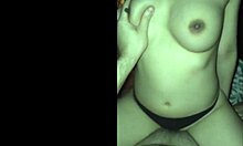 tiny asian big tits slips panties aside for deep ride tease