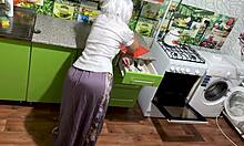 Old Indian mommy's big ass takes hardcore anal pounding from mother-in-law lover