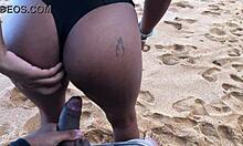 Met hot beach brunette, chat led to her fat ass pounded hard!