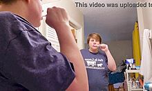 hey watch clara crisp bbw milf get ready for giantess fetish filming bts