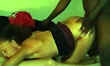 Guy scores nasty threesome pounding pawg milf and ebony slut eating pussy on his bbc