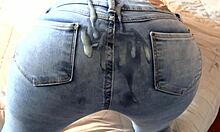 mature 58yo beauty moans for creampie ass fuck still in tight jeans