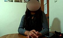 shy peruvian student laura's first oral ends in creampie casting