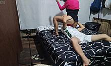 curly stepdaughter's big vagina licked then fucked hard like nympho whore homemade