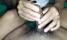 Asian girlfriend masterfully strokes cock to explosive cumshot