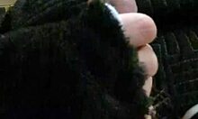 pregnant milf kitty screams from giant dildo fucking and creampie fill