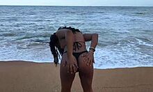 Met hot beach brunette, chat led to her fat ass pounded hard!
