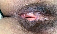 Witness my swollen hairy pussy dripping after hours of intense fucking and massive cumshots