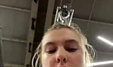 Watch This Big Tits Teen Finger Pussy to Orgasm Then Fuck Hard in Gym Workout!