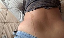 mature 58yo beauty moans for creampie ass fuck still in tight jeans