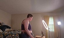 hey watch clara crisp bbw milf get ready for giantess fetish filming bts