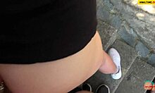 pov young german teen beauty creampied outdoors on freeway public fuck