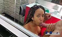 young dominican latina sucks victor bloom's huge spanish cock hotel bathroom