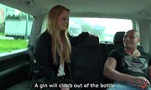 Horny Blondie Rides Hard Dick To Cum On Tits In Car