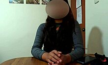 shy peruvian student laura's first oral ends in creampie casting