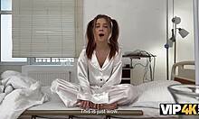 Teen blogger seduces doctor patient in hospital uniform all holes filled