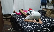 curly stepdaughter's big vagina licked then fucked hard like nympho whore homemade