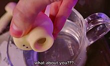 Huge Tits Tattoo Slave Pounded by Two Vibrators Deep in Pussy Orgasm