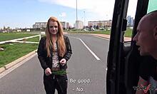 Horny Blondie Rides Hard Dick To Cum On Tits In Car
