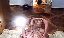 bbw big ass slut strips lingerie rides dildo cowgirl reverse anal toy masturbation pov