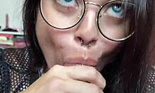 blue eyed novinha deepthroats wellington prado's sloppy monster cock beautifully