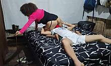 curly stepdaughter's big vagina licked then fucked hard like nympho whore homemade