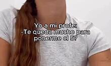 Spanish Teen Gives Teacher Explosive Handjob In Classroom.