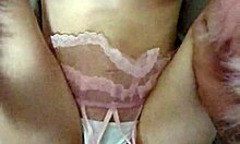 pregnant milf kitty screams from giant dildo fucking and creampie fill