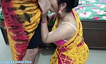 Curvy Indian maid bends over for fat cock doggystyle in dirty talk homemade fuck