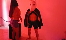 Halloween night I fucked that big rabbit slut right in the nightclub