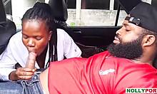 ladygold africa bounces on krissyjoh chris monster cock in outdoor car ebony fuck
