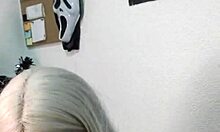 wellington loses control deepthroating hot witch's mouth in forbidden halloween blowjob