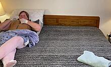 Granny Carmen Delivers Norwegian Wood Deepthroat Blowjob