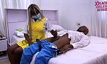 petite ebony schoolgirl bends over for horny big cock doggystyle orgasms