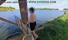 curvy milf with huge natural tits bikes completely naked outdoors