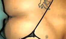 Home Video of Girlfriend's Thong Slip Revealing Wet Moaning Pussy