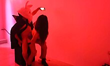 Halloween night I fucked that big rabbit slut right in the nightclub