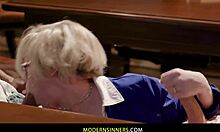 who knew libraries had bookworm milfs deepthroating big cocks for anal creampie dp with blondes? 📚🍆💦