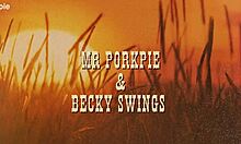 Farmer's daughter seduces cowboy for deep creampie fuck