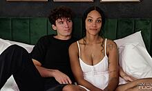 abercrombie muscle jock pounds latina college teen baddie perfect body with monster cock 1 on 1