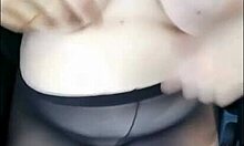 Stepmom's Burning Lust Makes Her Flash Tits and Ass in Moving Car!