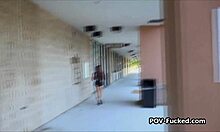 Perky Brunette Roommate Candidate Secretly Fucks Hard Dorm Discount Deal