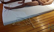 Bold motel pounding of busty latina wife bent over for husband