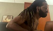 POUNDING THAT FAT EBONY ASS DOGGYSTYLE INTO THE BED!