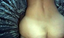 Stepmom with small tits jerks stepson's cock then rides for creampie