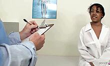 Tiny Latina's Big Boobs Bounce in First Casting Fuck After Gyno Exam