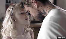 Hey little blonde, ready for older guy to pop your tiny virgin cherry?