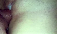 Slutty wife pussy flooded with 20 orgasms and cum
