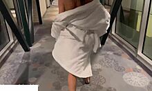 met hot petite stranger at spa fucked her huge cock doggystyle cowgirl hotel cum on ass