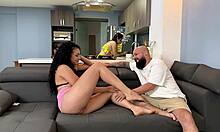 man, markus couldn't hold back... sneaks off to pound his horny friend on the couch while partners swap nearby